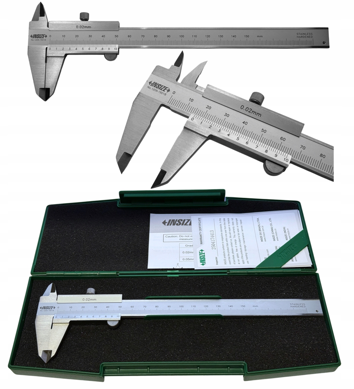 Suwmiarka Noniuszowa Analogowa 150MM 0,02 ze śrubą Insize Jakość