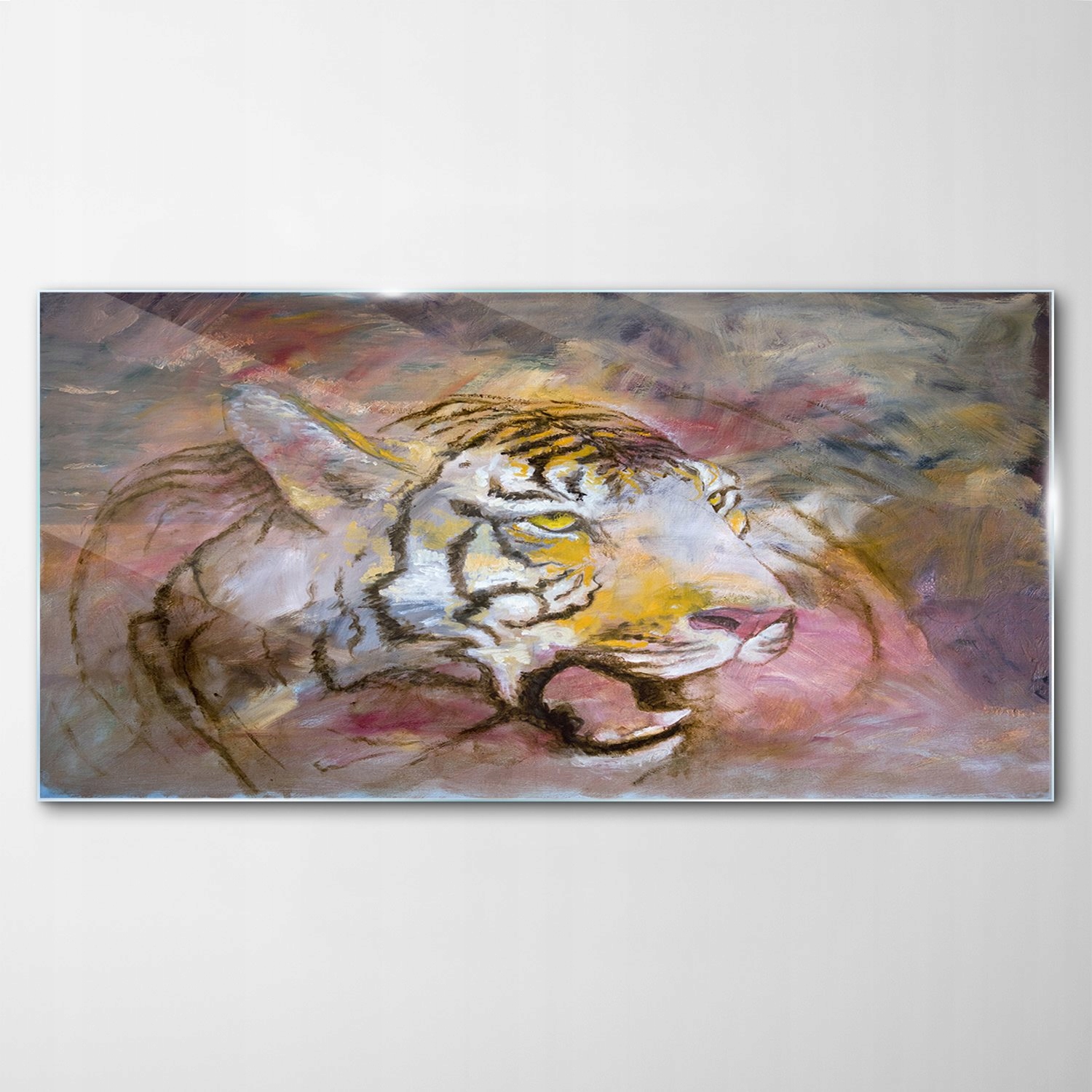 Obraz na skle Dekor Zvieratá Mačka Tiger 120x60