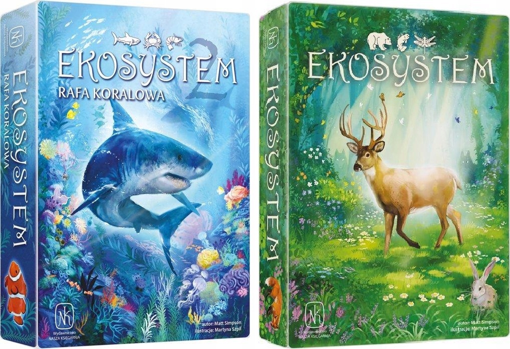 Ekosystem 2 Rafa koralowa Gra planszowa Nasza Księgarnia Ekosystem
