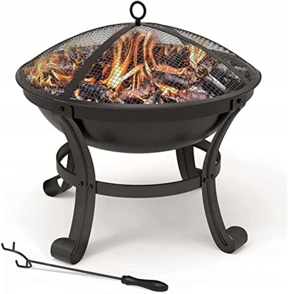 Vounot Zahradní ohniště Ø55 cm s krytem na jiskry a roštem