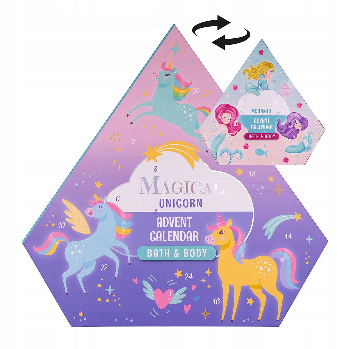 Adventní kalendář Accentra Magical Unicorn a Mořská panna