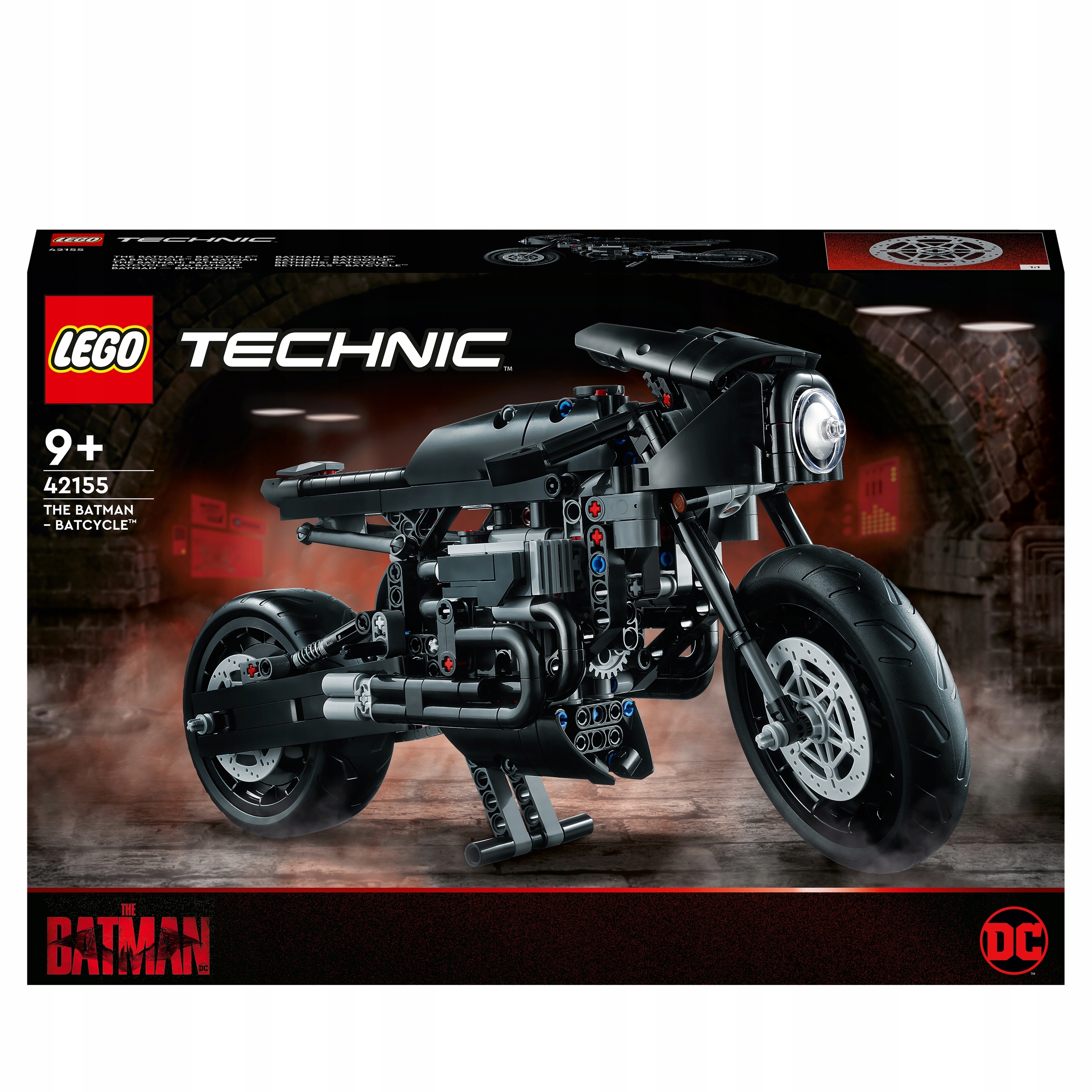 LEGO Technic 42155 Batmotor Wiek dziecka 9 lat +