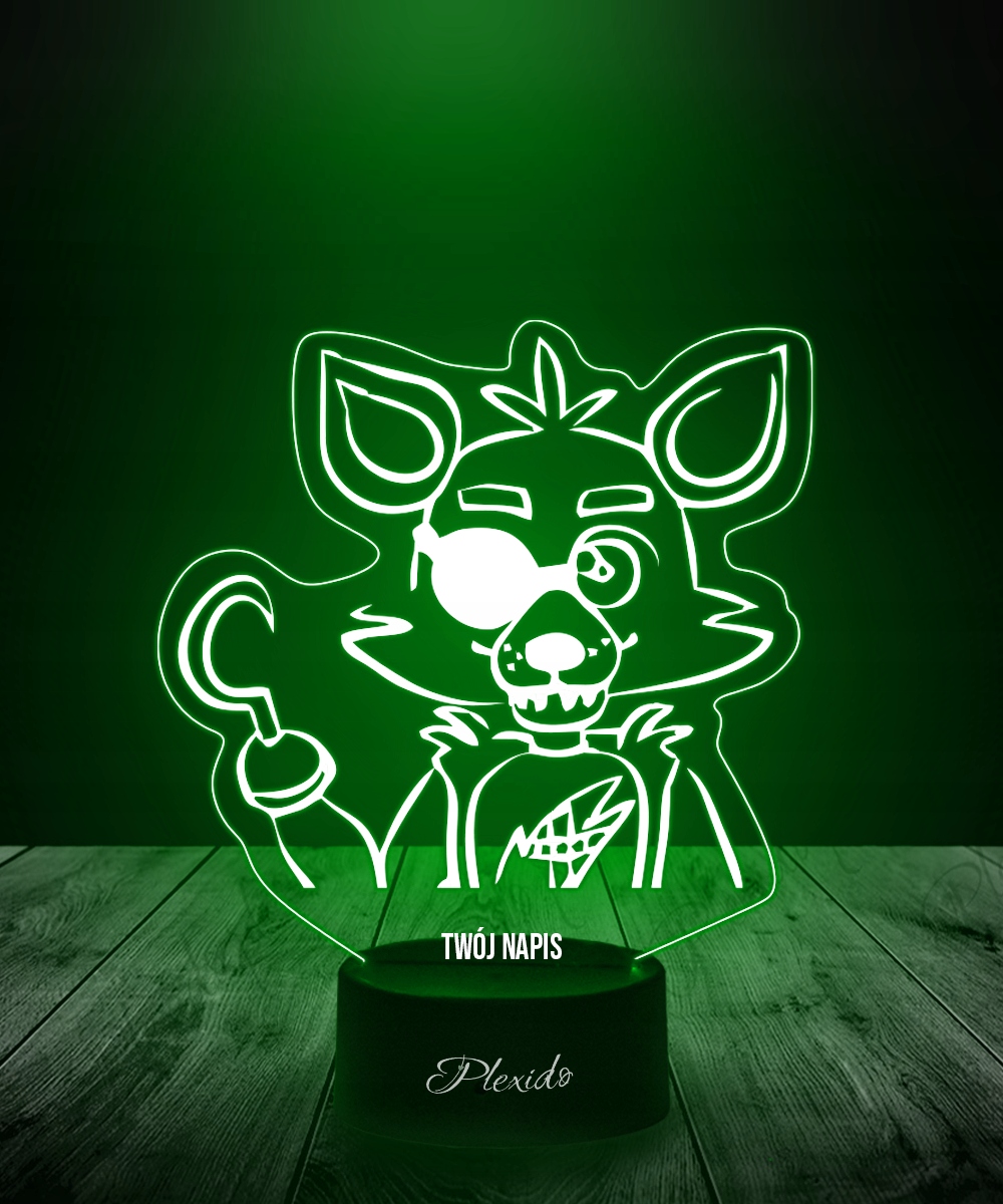 Lampka na Biurko Statuetka Led Gra FNAF Foxy Chibi Kod producenta 5905342891383