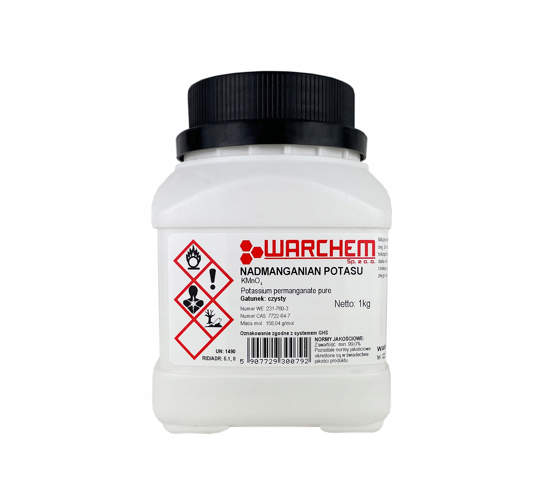 

Nadmanganian Potasu czysty 1kg Warchem