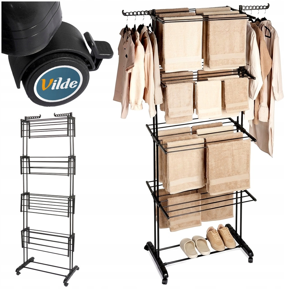 Levně Sušák na prádlo, oblečení, vertikální prádlo, kovová, velká, vysoká, velikost XL