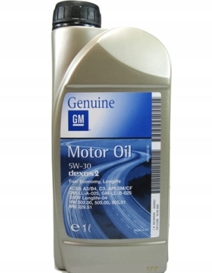 

Olej silnikowy Gm Opel 5w30 syntetyk 1 litr