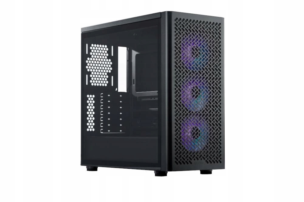 Cooler Master case Elite 502, Průhledná bočnice, Atx, 3x 120mm Argb…