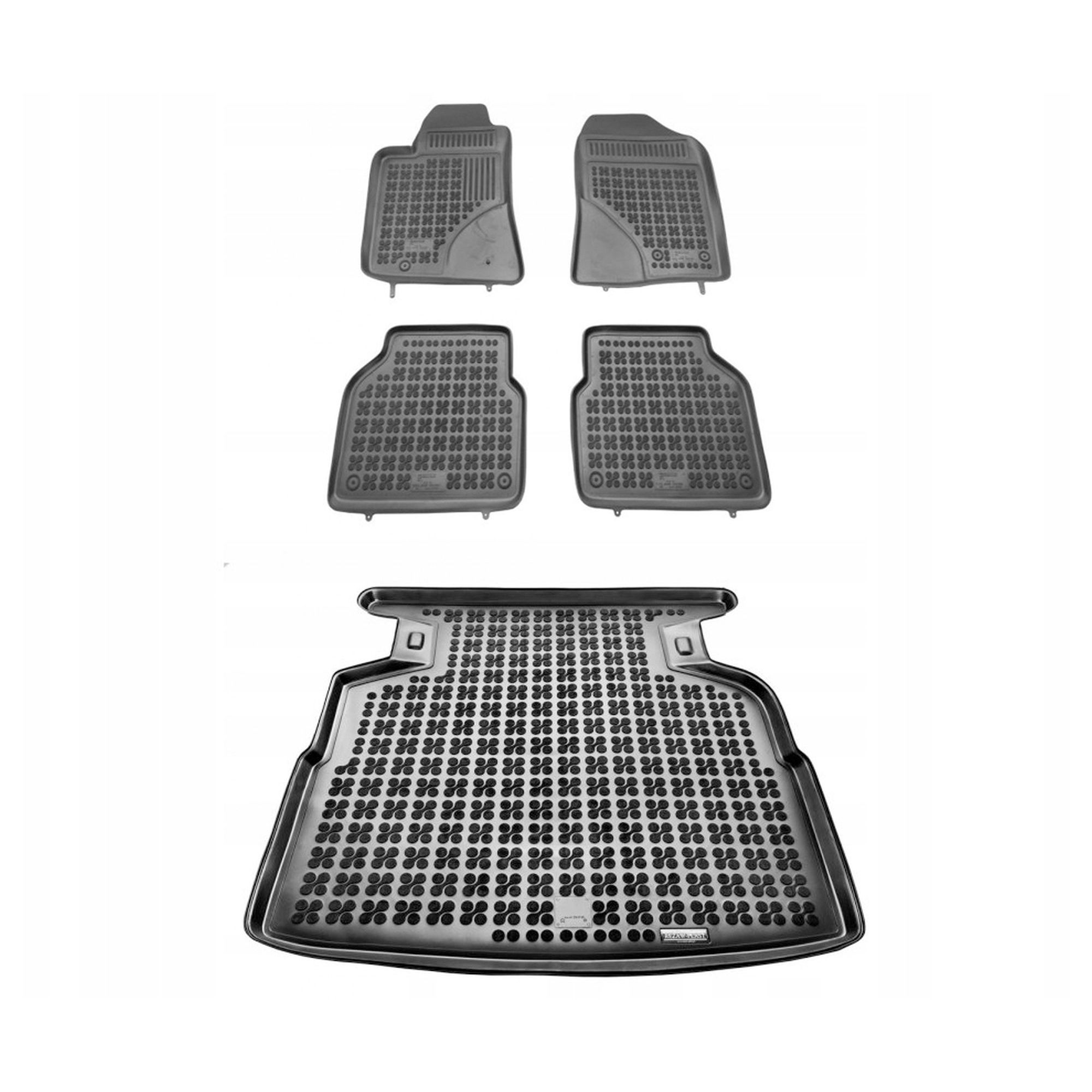 Gumová sada koberců a rohožek Toyota Avensis II 2003-2009 Sedan Sol, sklo