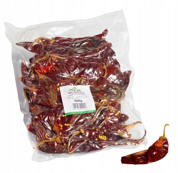 500g Celé Sušené Chilli Papričky Guajillo