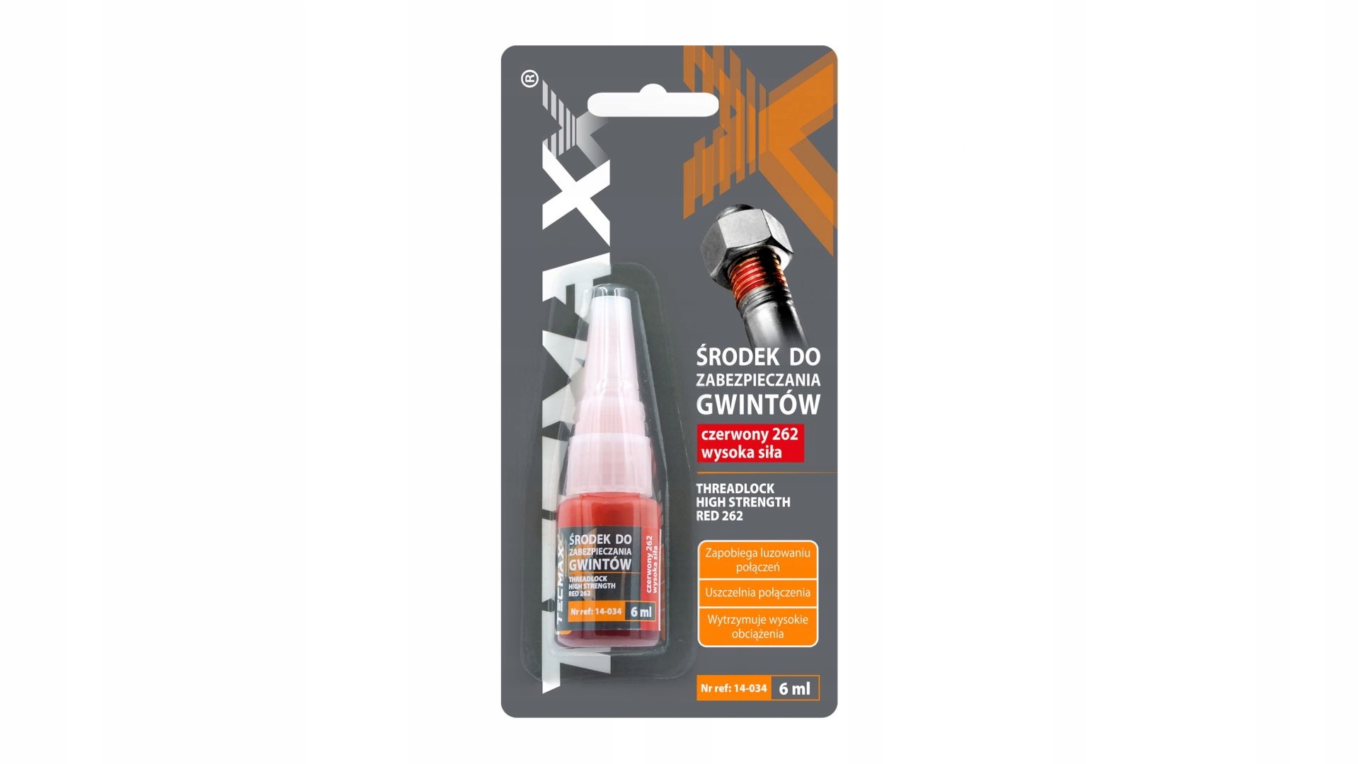 

Tecmaxx 14-034 - zabezpieczanie gwintów mocny 6ml