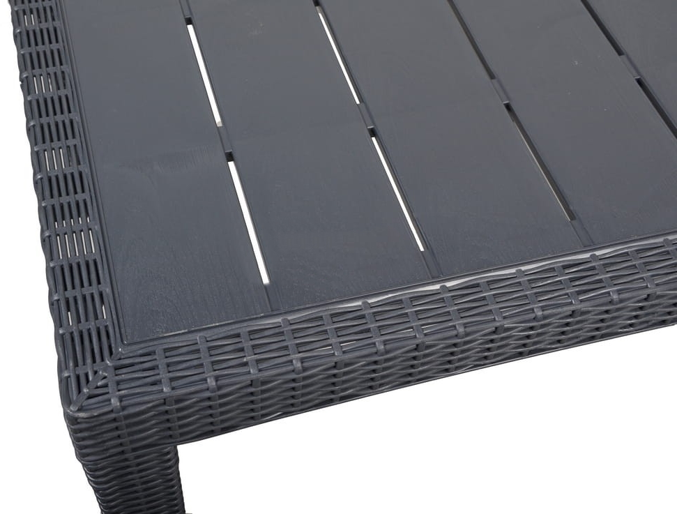 MOCNY DUŻY KWADRATOWY STÓŁ OGRODOWY 80cm GRAFITOWY Producent OŁER
