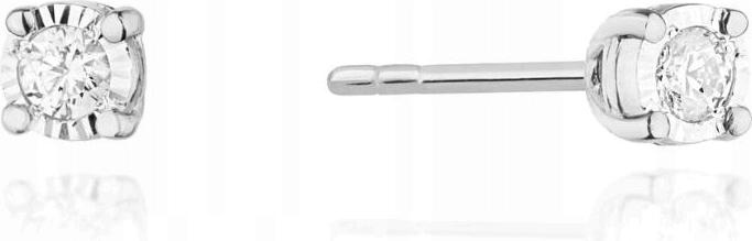 Zlaté náušnice 585 brilianty s diamanty 0,90 g módní vzor dárek