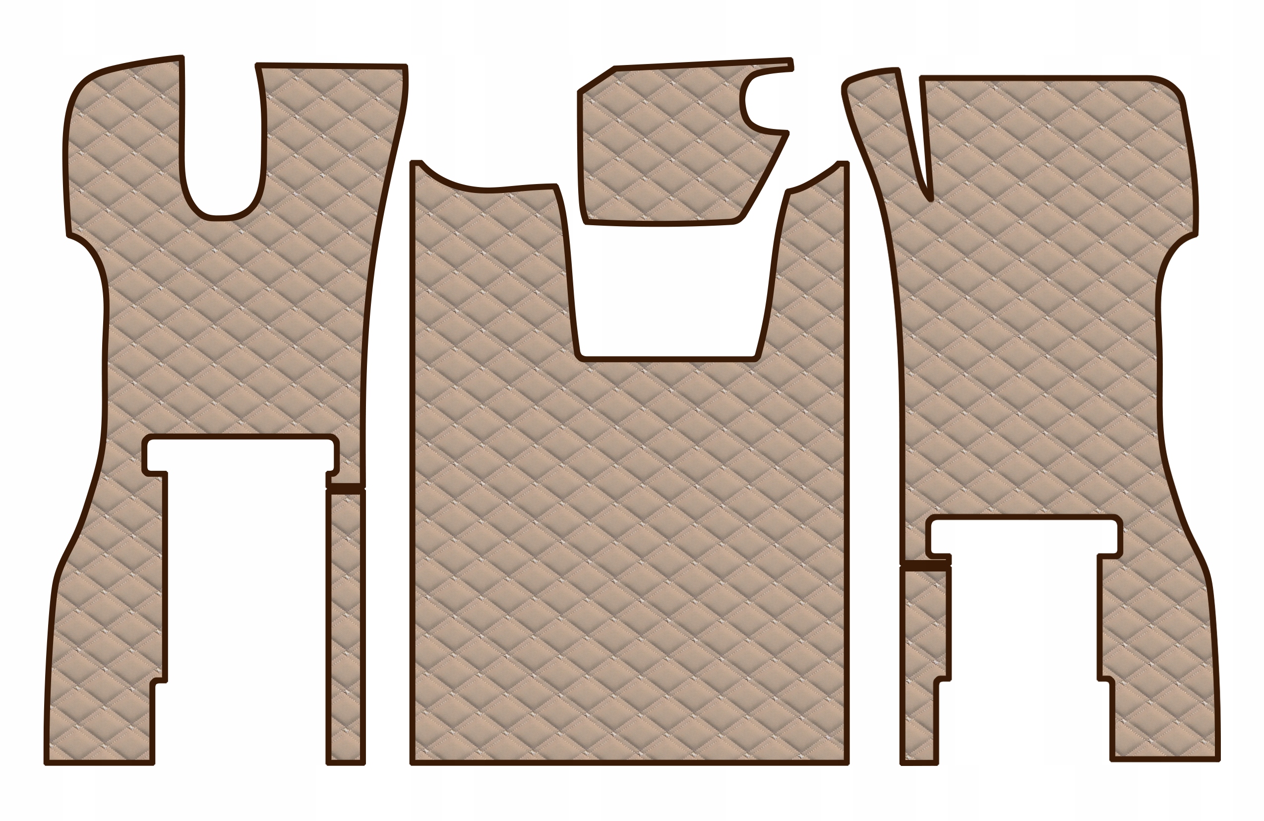 Dvojitě prošívané koberce Royal Scania R 2017