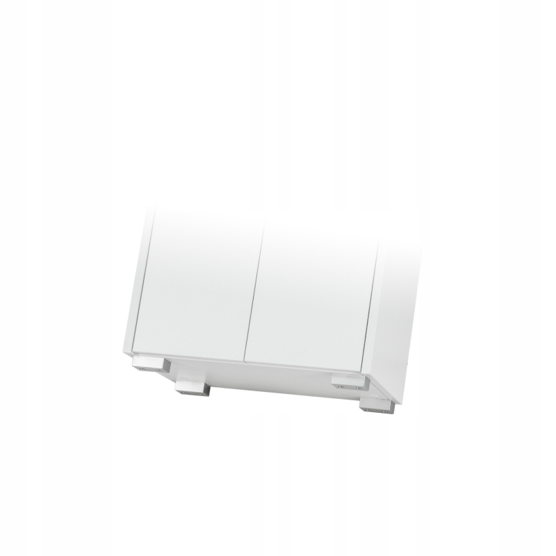 Szafka łazienkowa EVA 50, stojąca z umywalką biała Głębokość mebla 28.5 cm