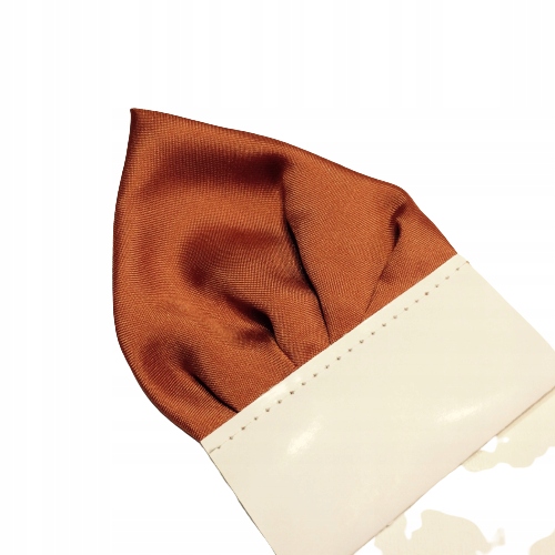 Poszetka chustka wypustka - brązowa