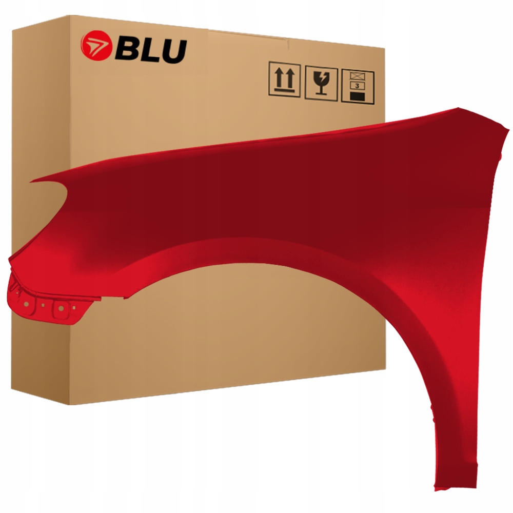 Blu Blatník Vw Golf VI 6 LY3D levý červený 08-16 přední kombi