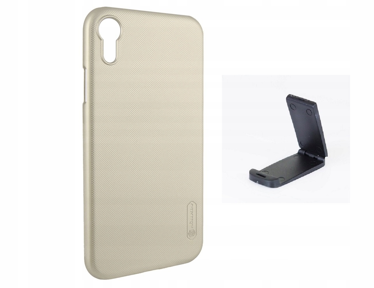

Mocne Etui Nillkin do iPhone XR+szkło 9H+PODSTAWKA
