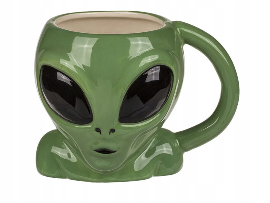 

Kubek Alien Obcy Ufo Ufoludek Głowa Kosmita Zieleń