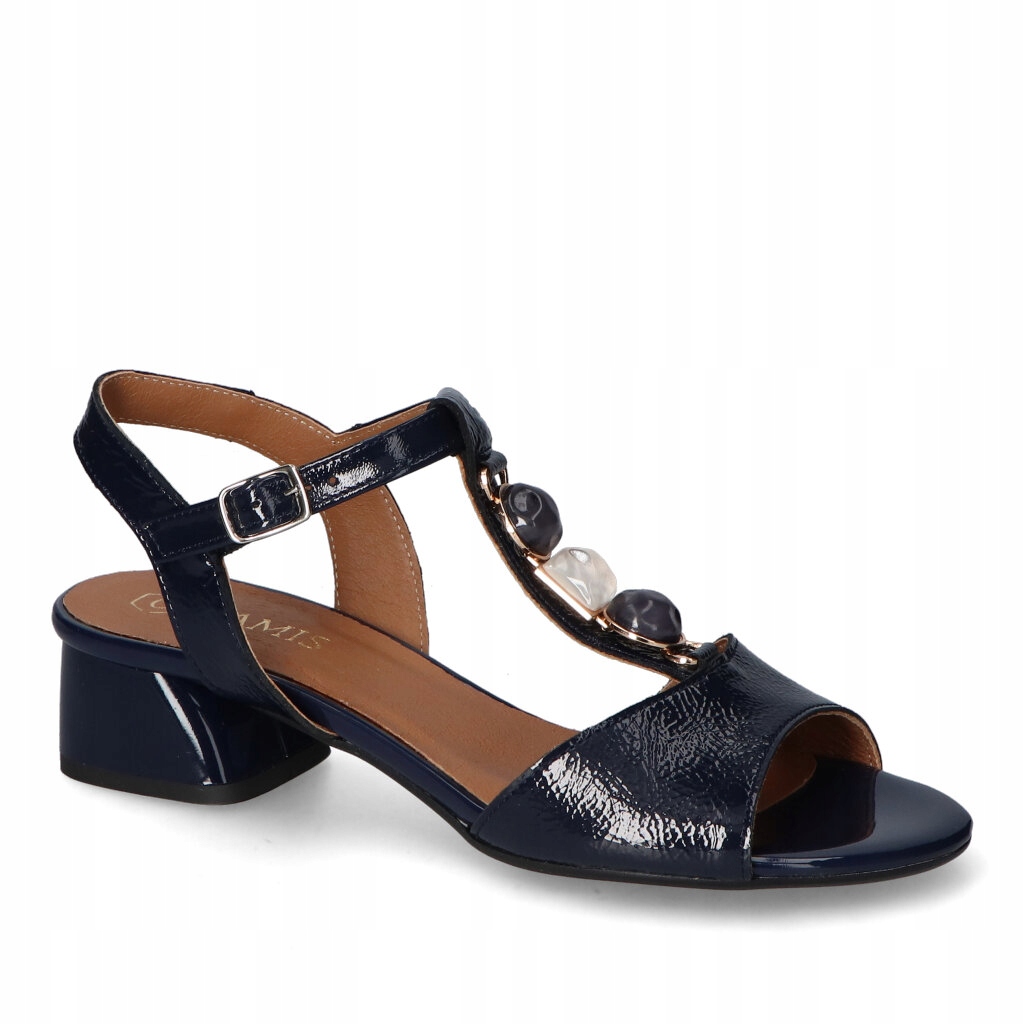 Sandály Gamis 7116 Granátový lak 40