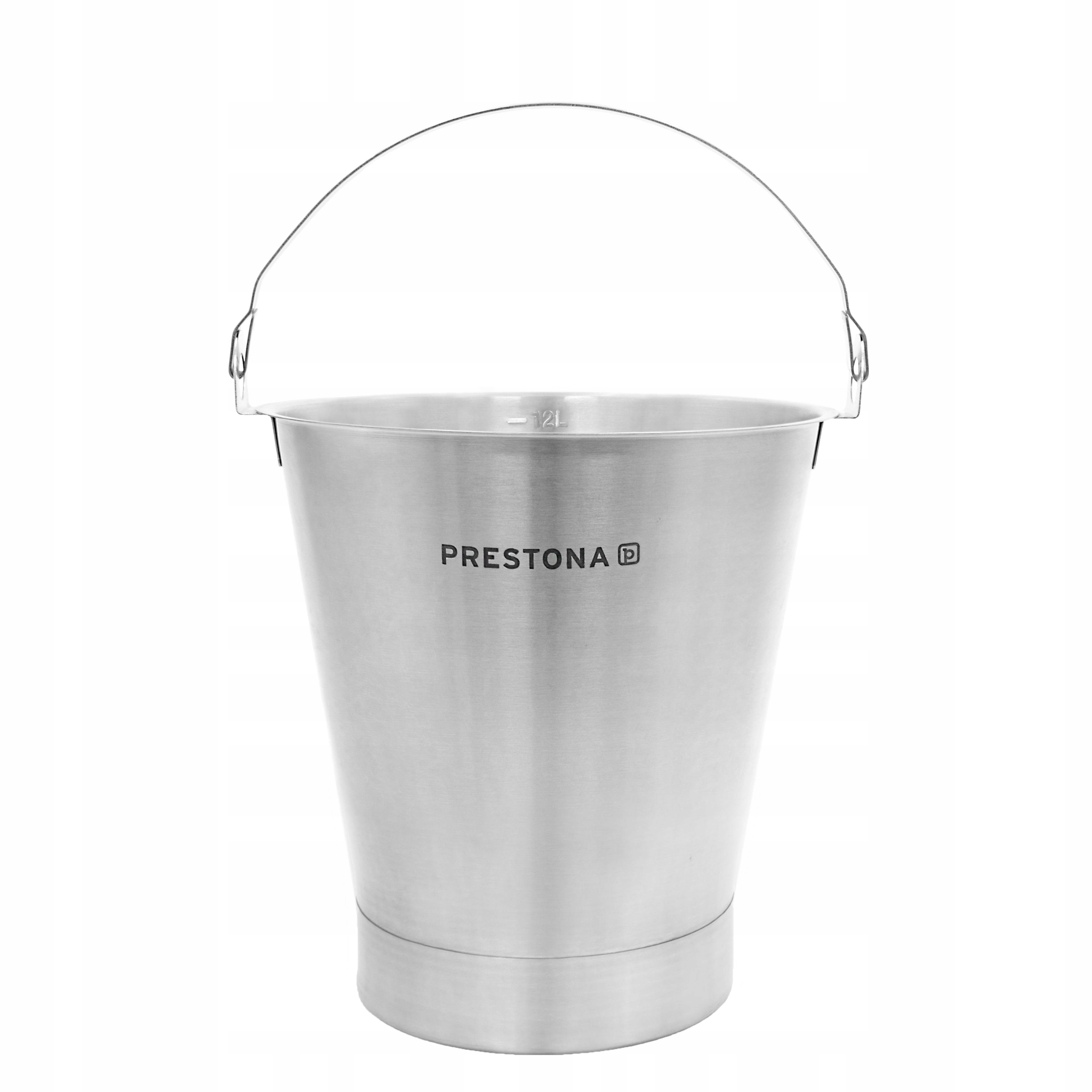 Kbelík Z Nerezové Oceli 12 L S Kroužkem Prestona