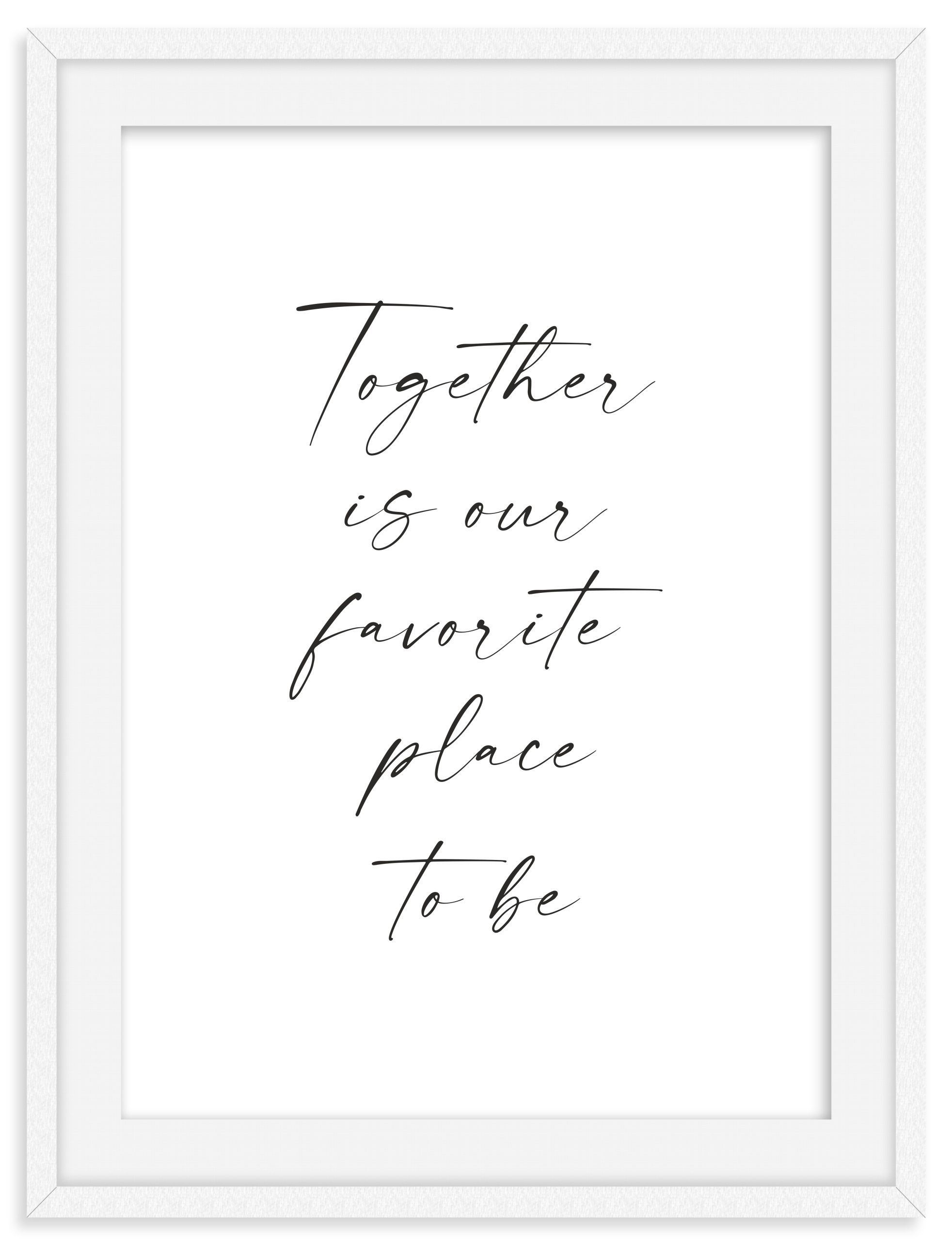 

Plakat z napisem Together 30x40 Do Ramki A3