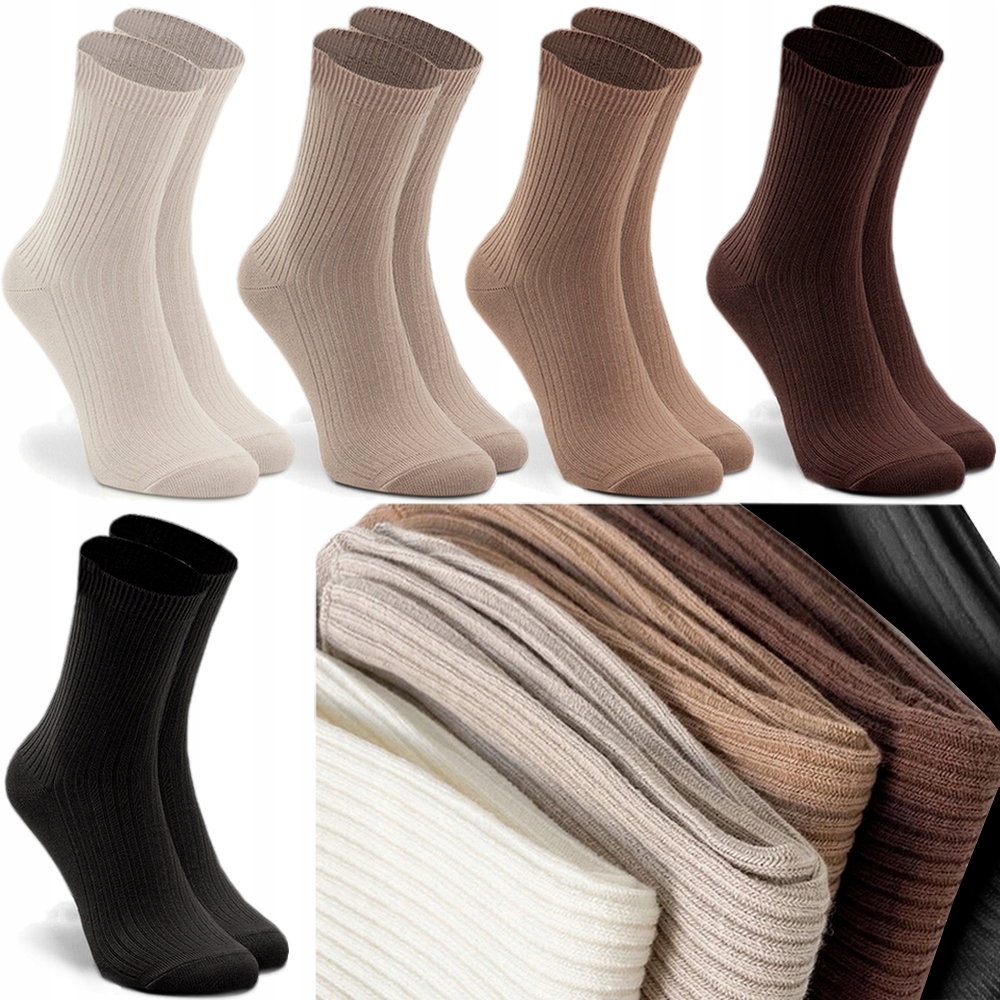 

5 Par x Skarpety damskie bezuciskowe Premium 39-42