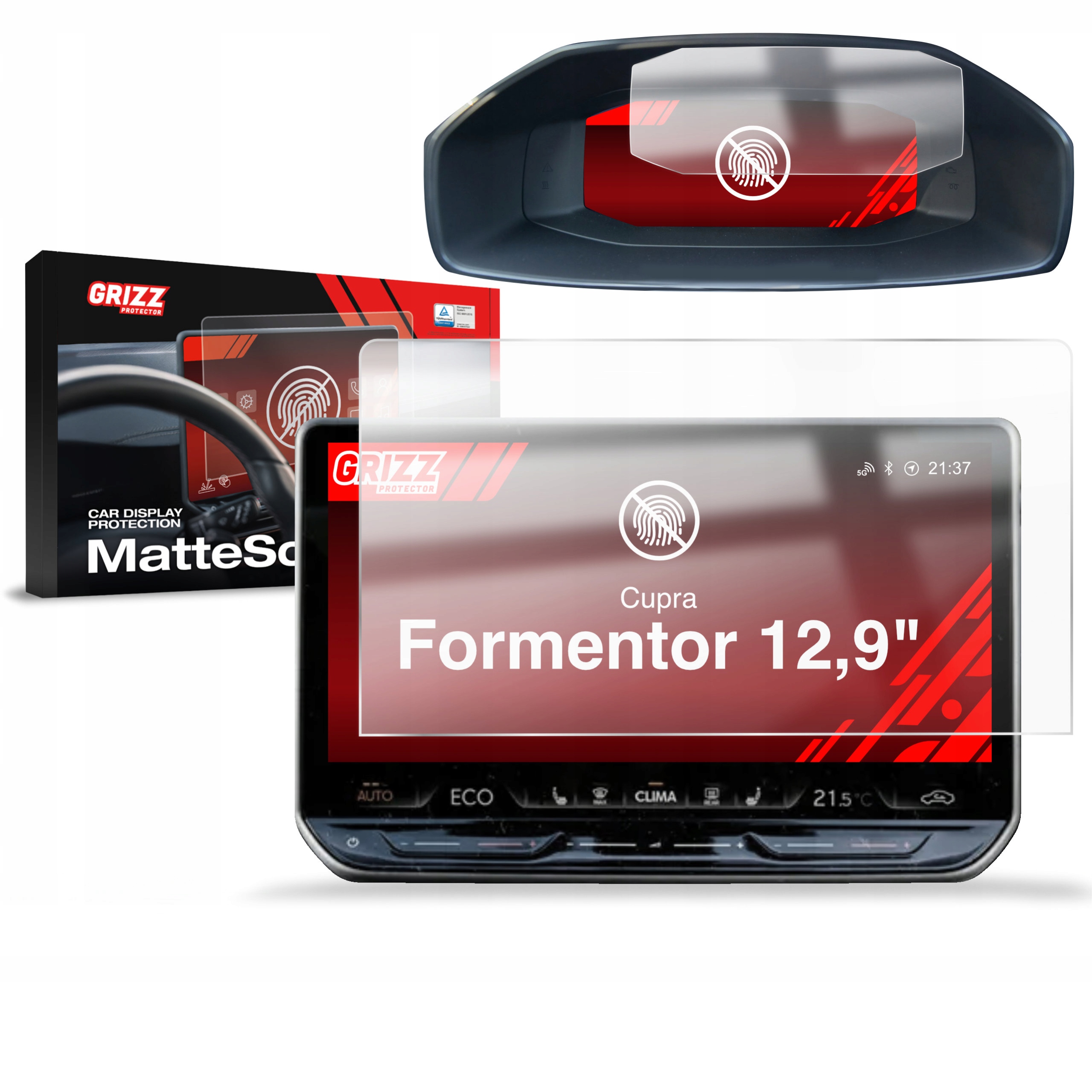 2w1 Folia Antyodciskowa do Cupra Formentor 12,9" (2024-2025)