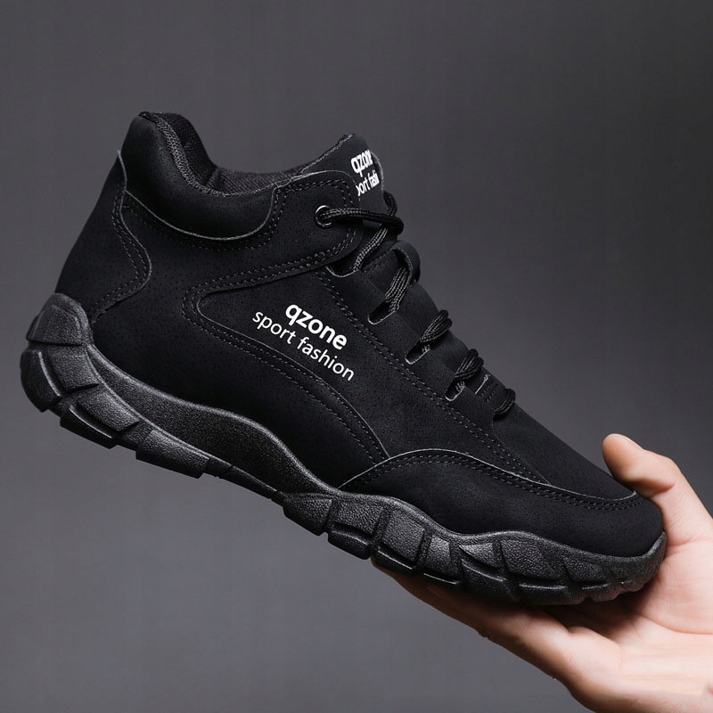 CZARNY LEKKIE CASUAL MĘSKIE TREKKINGOWE BUTY SPORTOWE WYGODNE R.40 Długość wkładki 25 cm