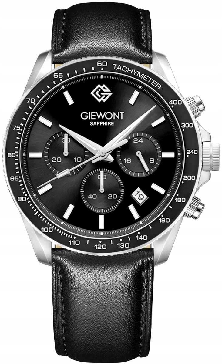 Pánské Hodinky Giewont Chronograph Sapphire Černé GW3520-A4