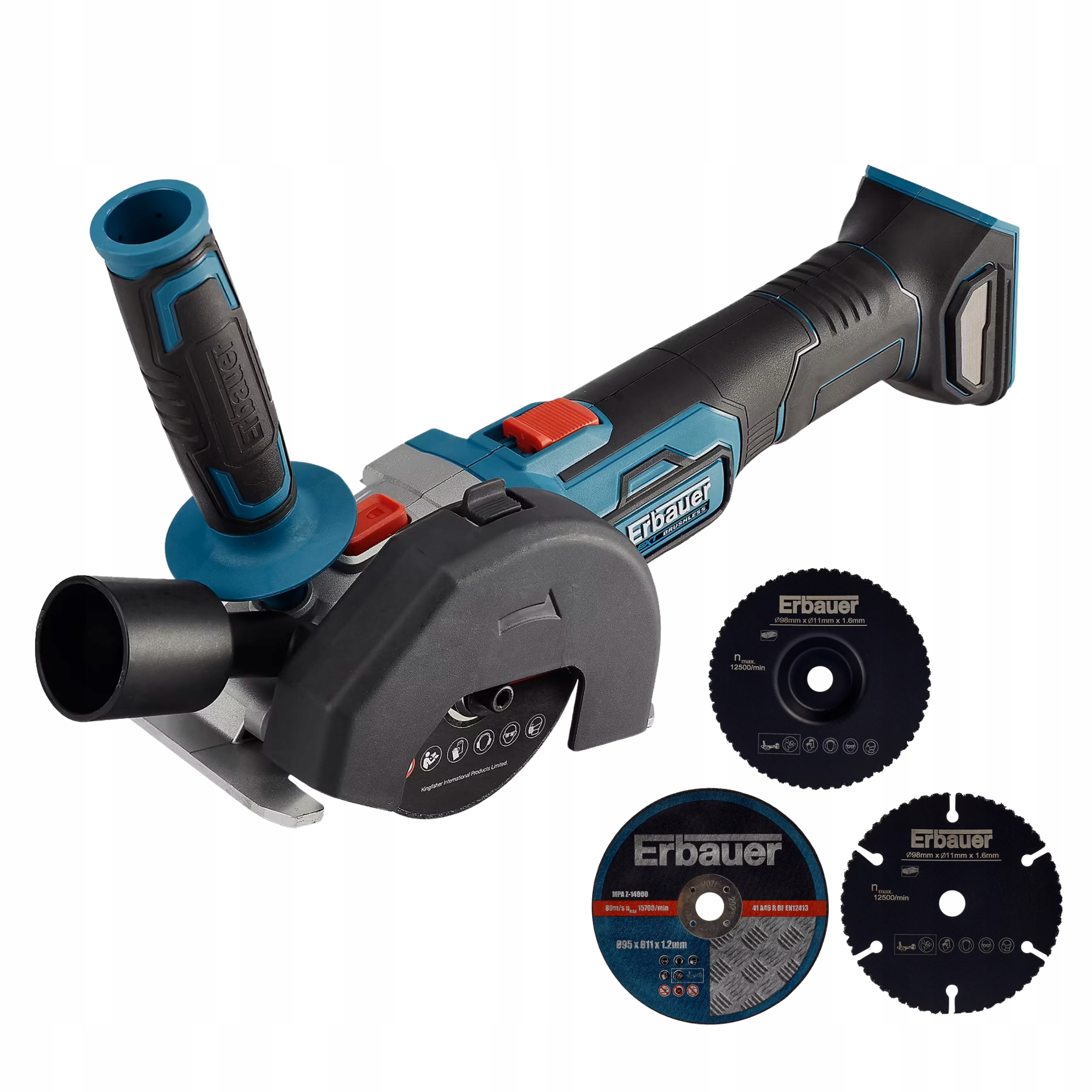 Piła mini Pilarka akumulatorowa Erbauer EMCS18-Li Ext 18V Solo 3x Tarcza