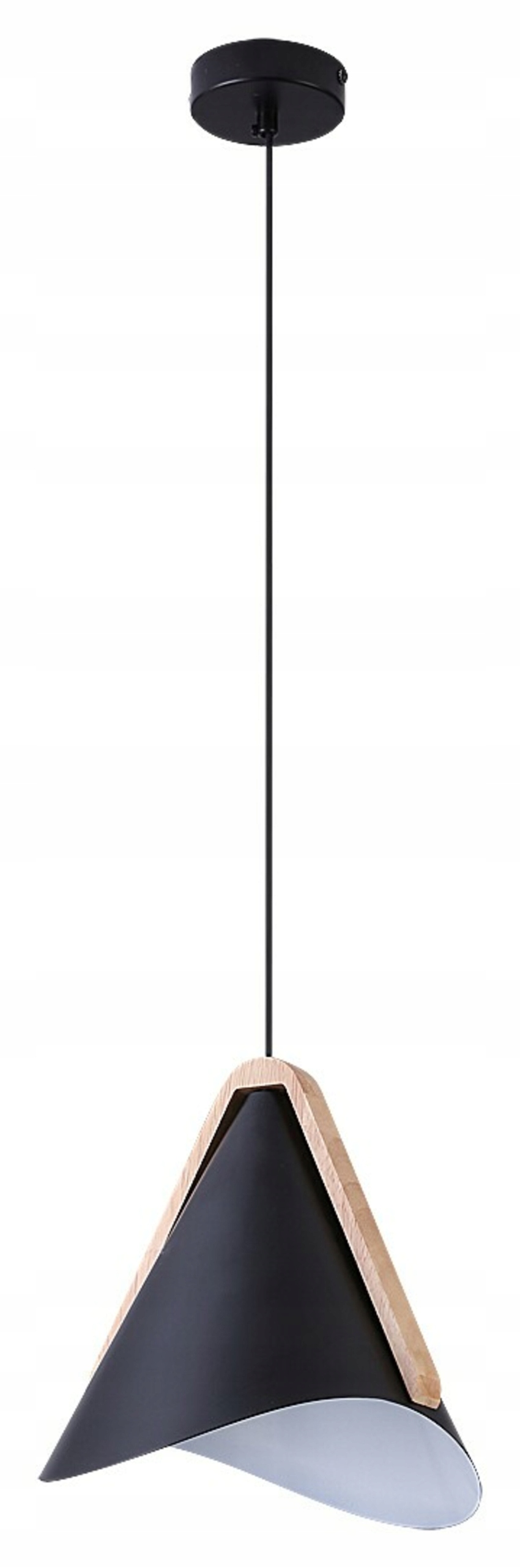 Rabalux Neva závěsné svítidlo E27 1x60W, černé, kov/dřevo, 1200 mm