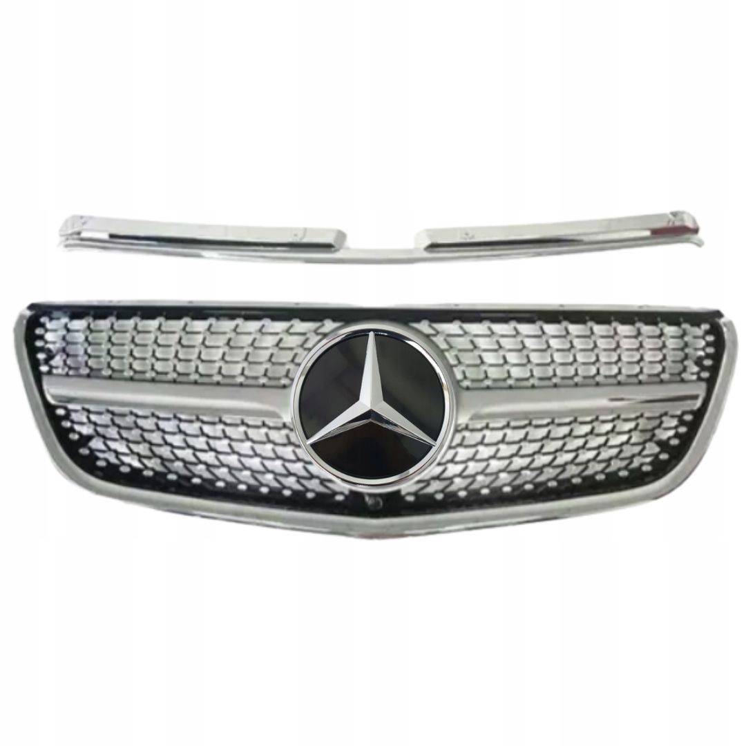 Mercedes Vito W448 2019- Atrapa Gril Saténová Lišta Chrom Razítko