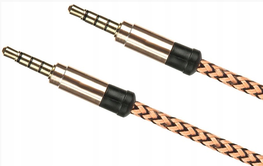 

Pleciony Kabel Audio Aux 2xJack 3.5 mm 4pin