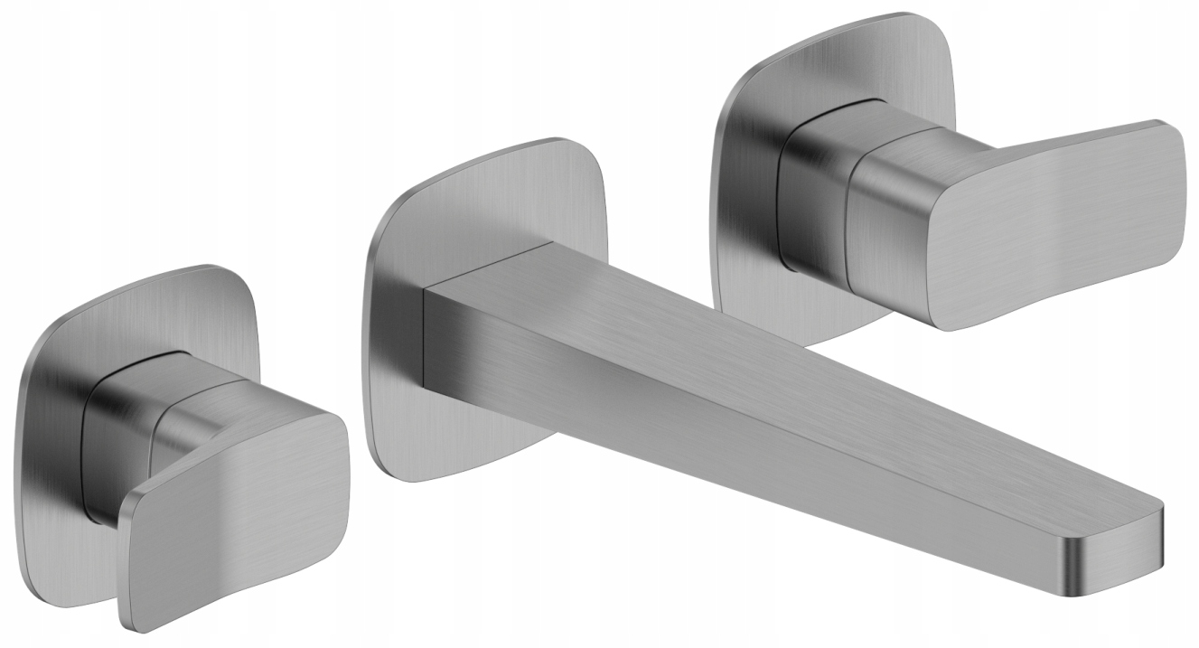 Kfa Podomietková Umývadlová Batéria 3-OTVOROVÁ Malaga, Gun Metal Grey Pvd