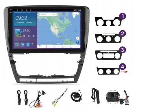 Gps A Android Rádio Škoda Octavia 2 2004-2013 Wifi Usb Carplay 4GB 64GB