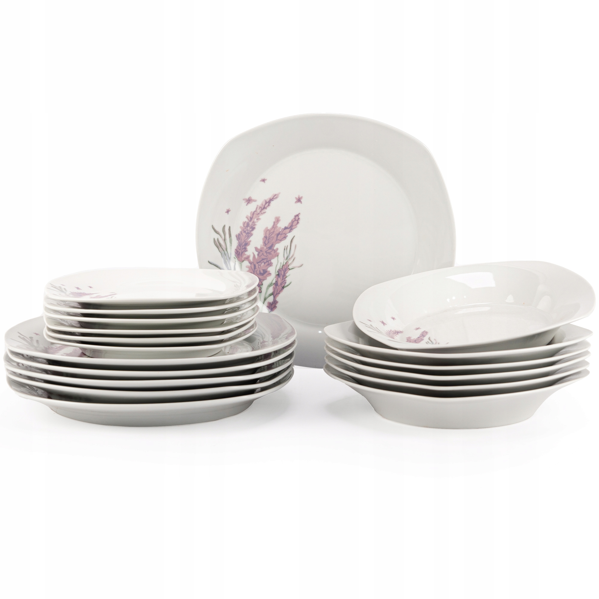 

Komplet talerzy obiadowych Porcelana Serwis 18 El.