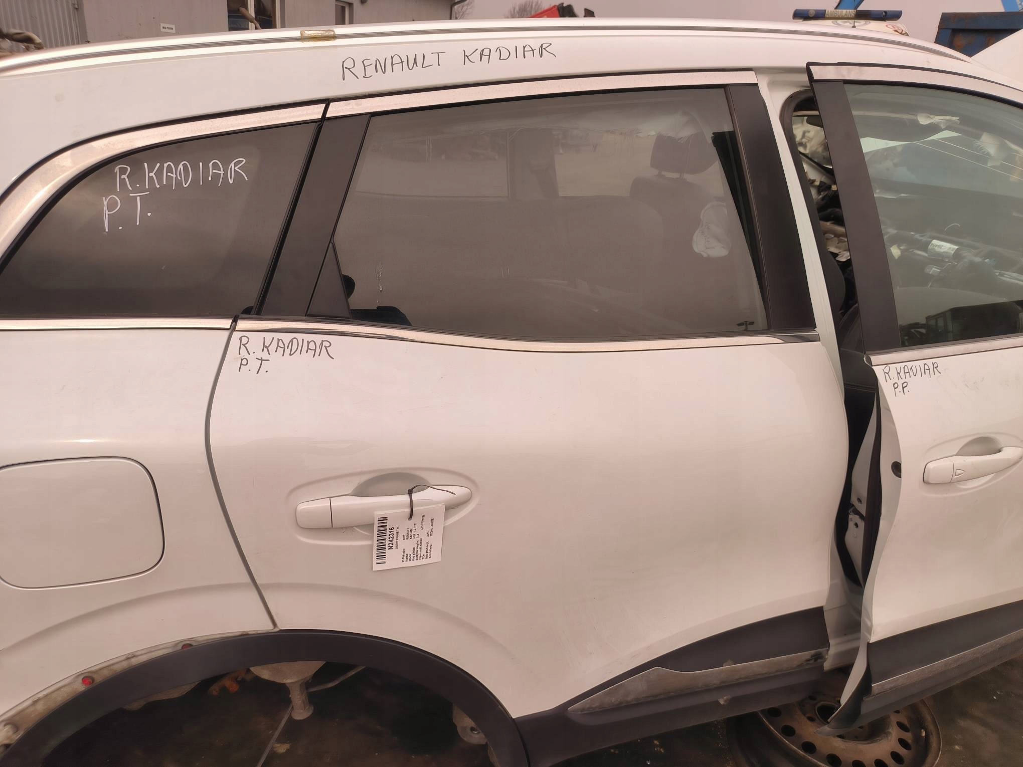 Tür rechts heck TEQNC RENAULT KADJAR und
