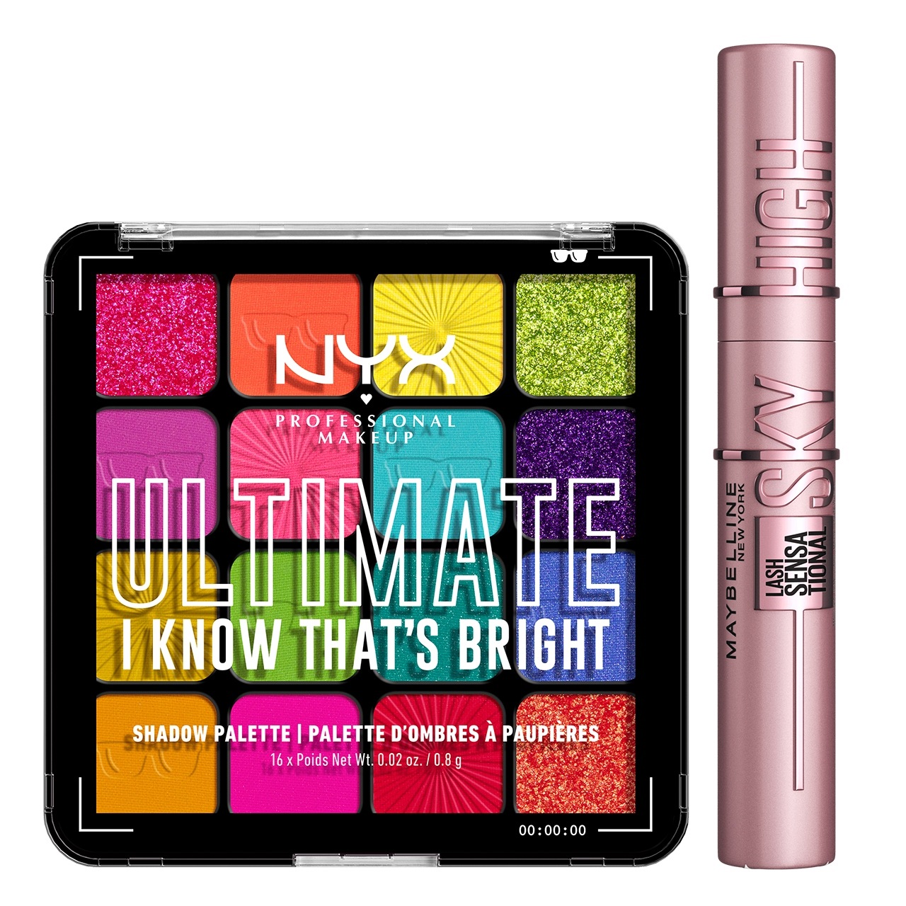 Zestaw Maybelline Sky High Tusz Czarny Paleta Cieni do Powiek 04