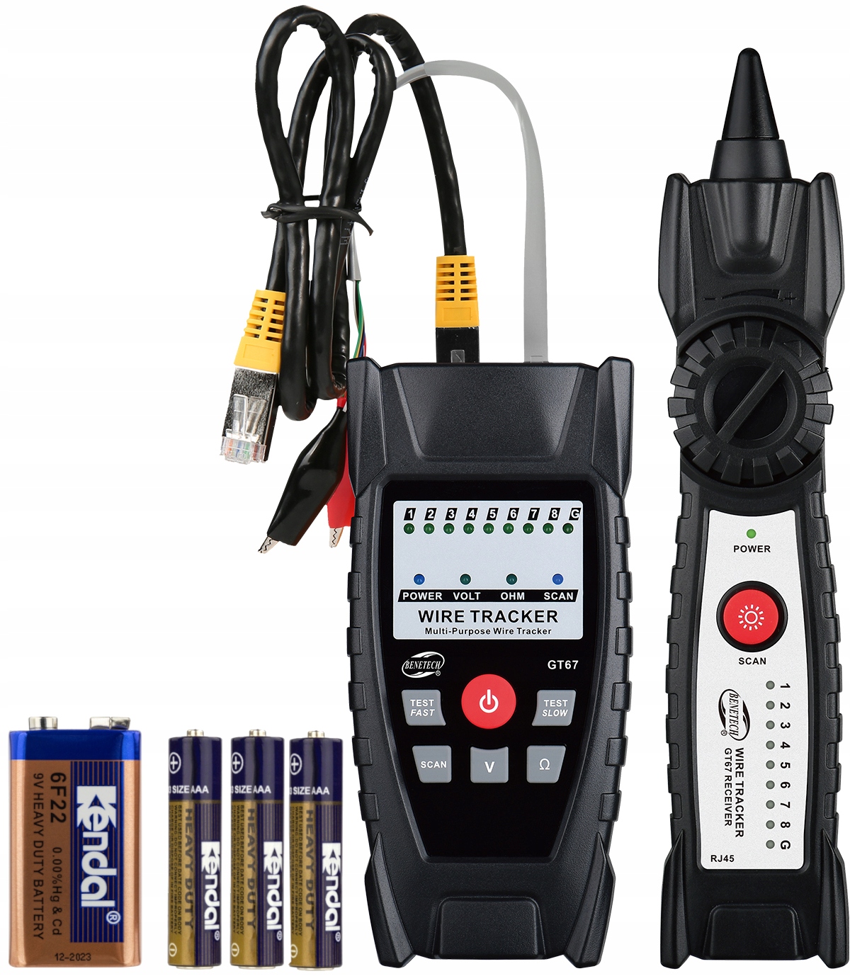 Szukacz Par Kabli Przewodów Tester RJ45 GT67