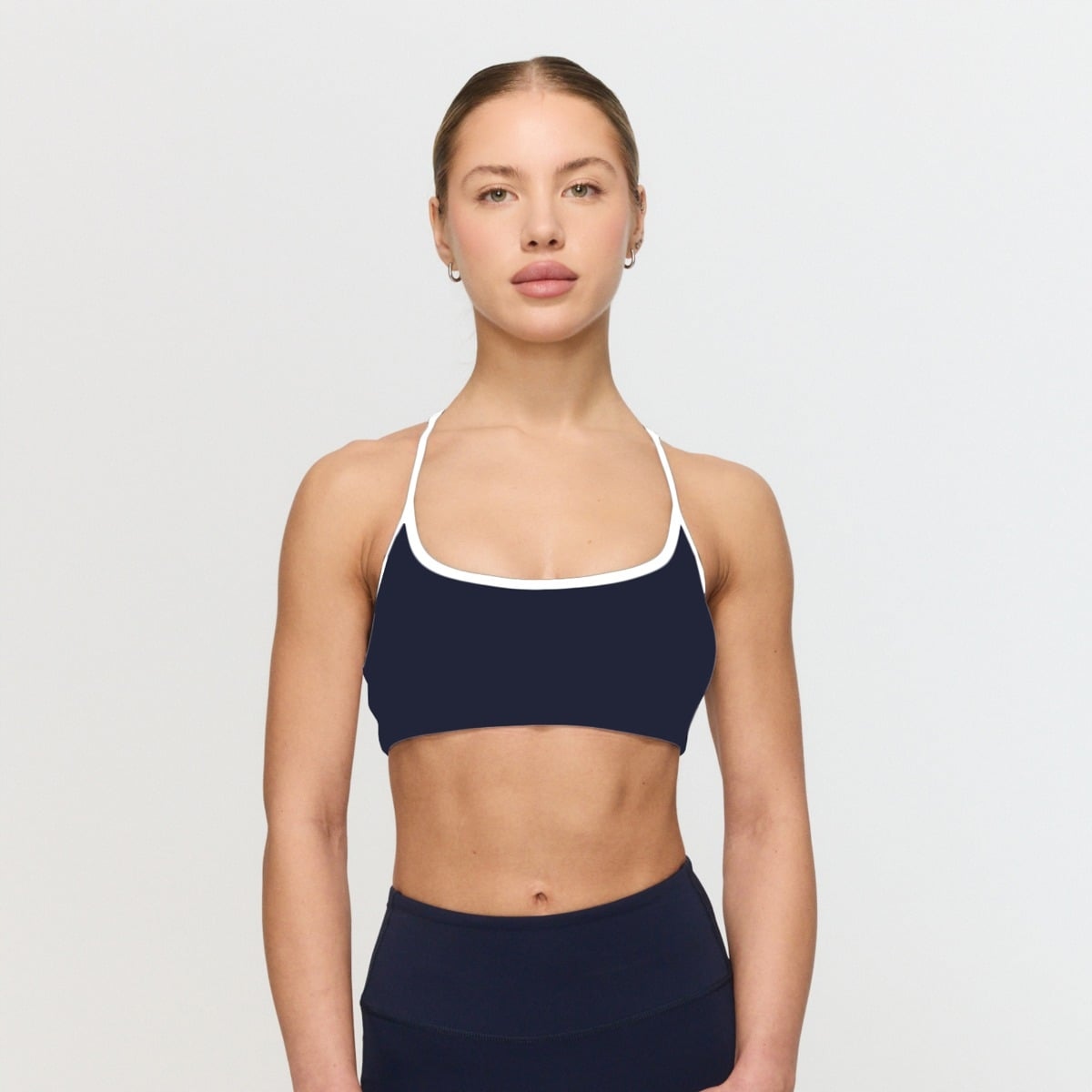 Biustonosz Sportowy Varsity Wsparcie Wkładki Blue L GymBeam