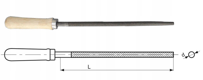 PILNIK DO METALU OKRĄGŁY 250/3 RPSb DROBNY GŁADZIK EAN (GTIN) 5902973776607