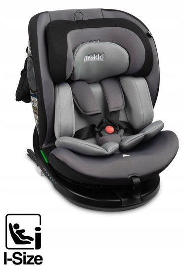 Fotelik samochodowy Mokki obrotowy I-size isofix 40-150 Grey Caretero