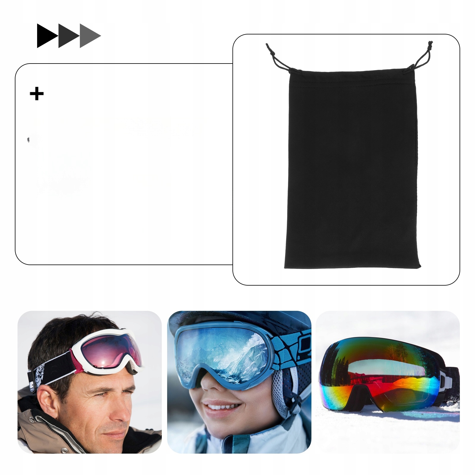 TORBA NA GOGLE NARTY TORBA NA OKULARY TORBA NA GOGLE Materiał dominujący inny