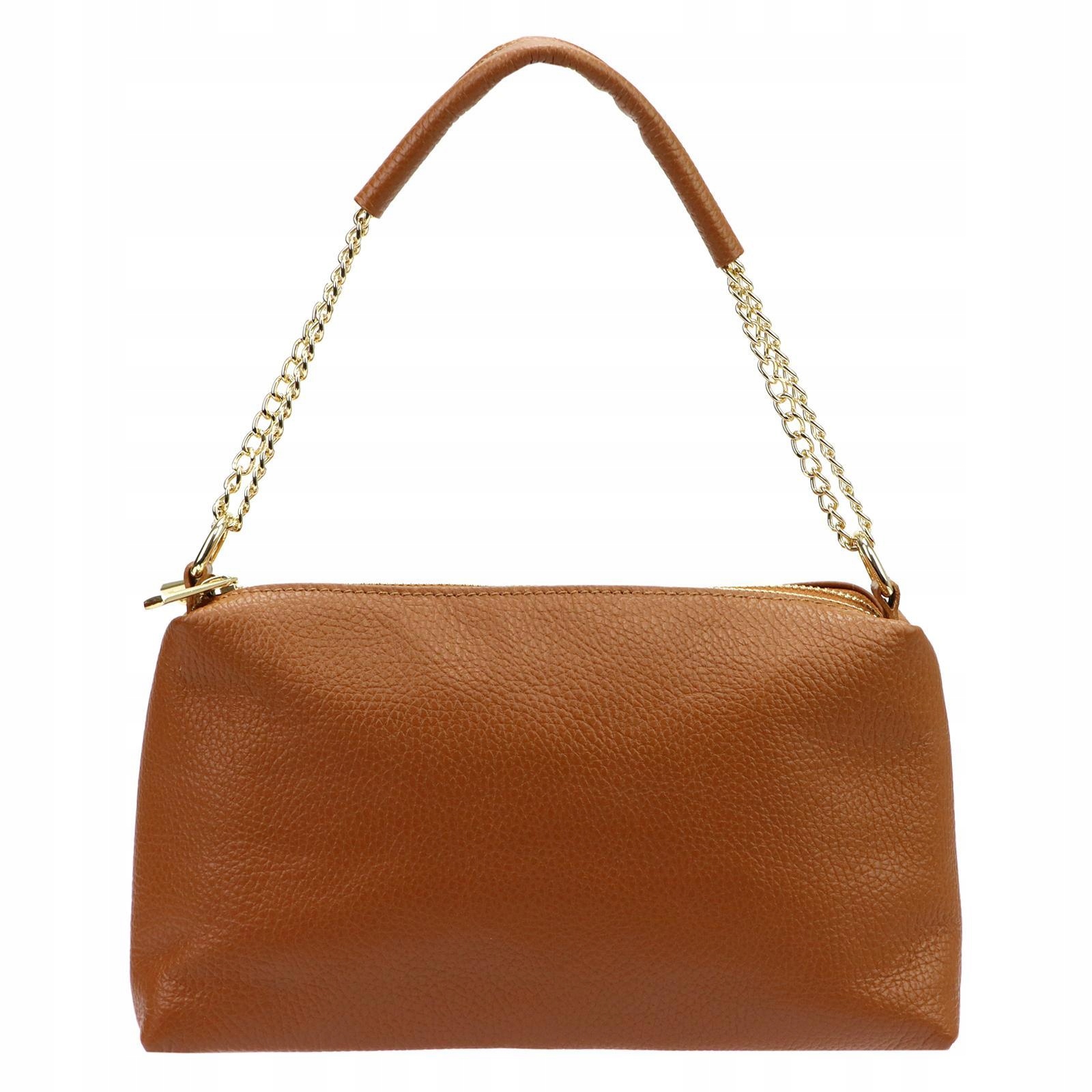 Torebka skórzana Dollaro wieczorowa Luka camel-2