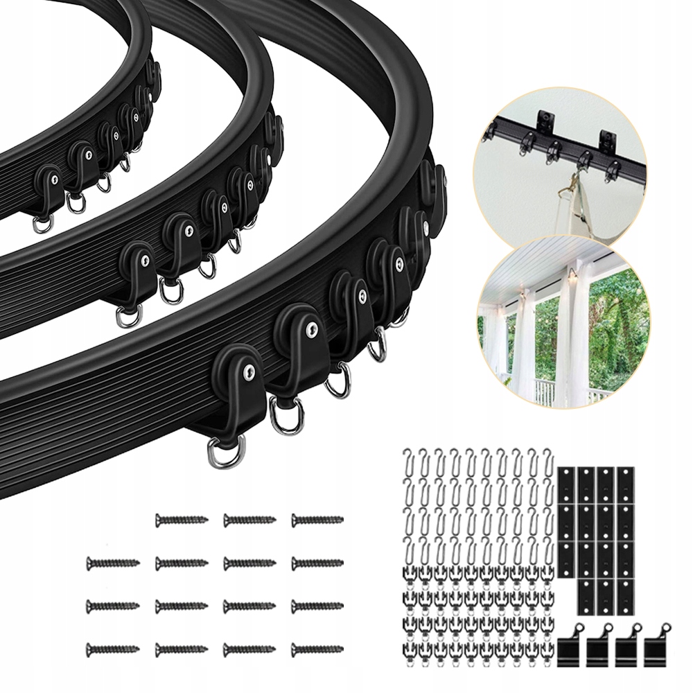 SZYNA DO ZASŁONY SUFITOWEJ, MONTAŻ SUFITOWY, 5M