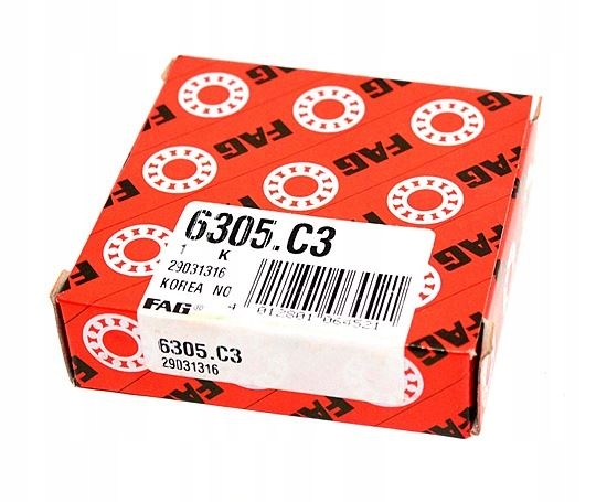 

Łożysko 6305 C3 Fag Jawa 250 350 634 638 Mz Es 250