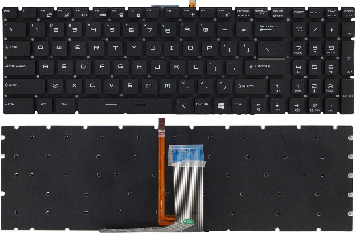Klávesnice Msi CX62 GE62 GE72 GP72 GP62 GP63 GL62 GL72 GS70 GT72 WS60 Led