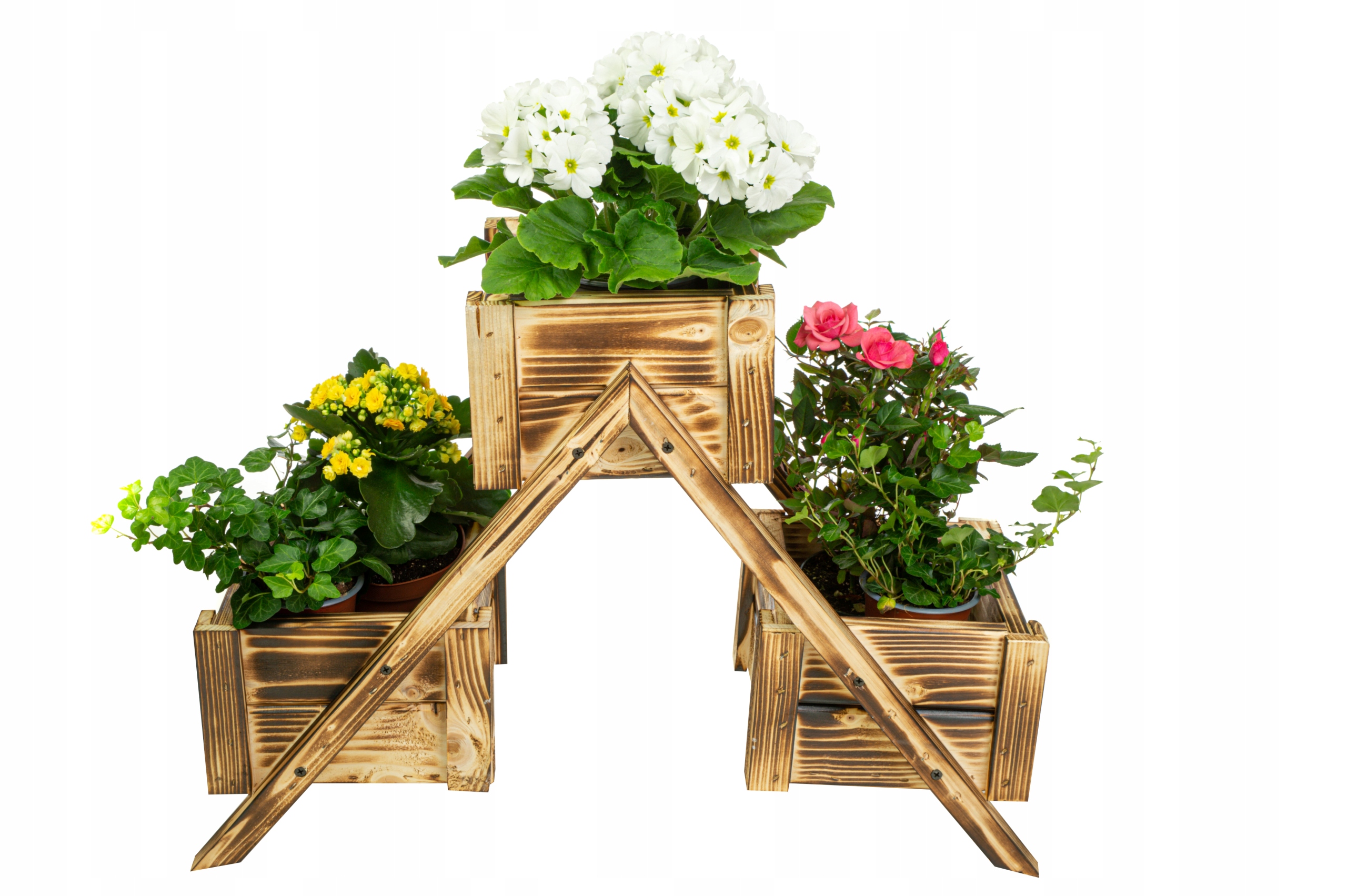 

Kwietnik Drewniany Na Kwiaty Do Ogrodu Opalany XL