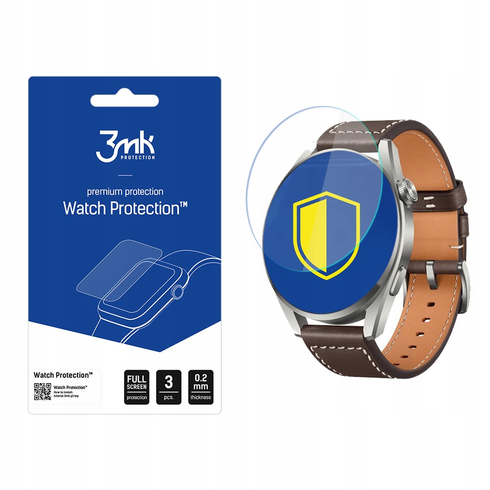 3MK Szkło Hybrydowe Do Huawei Watch 3 Pro Ochrona Ekranu Flexibleglass