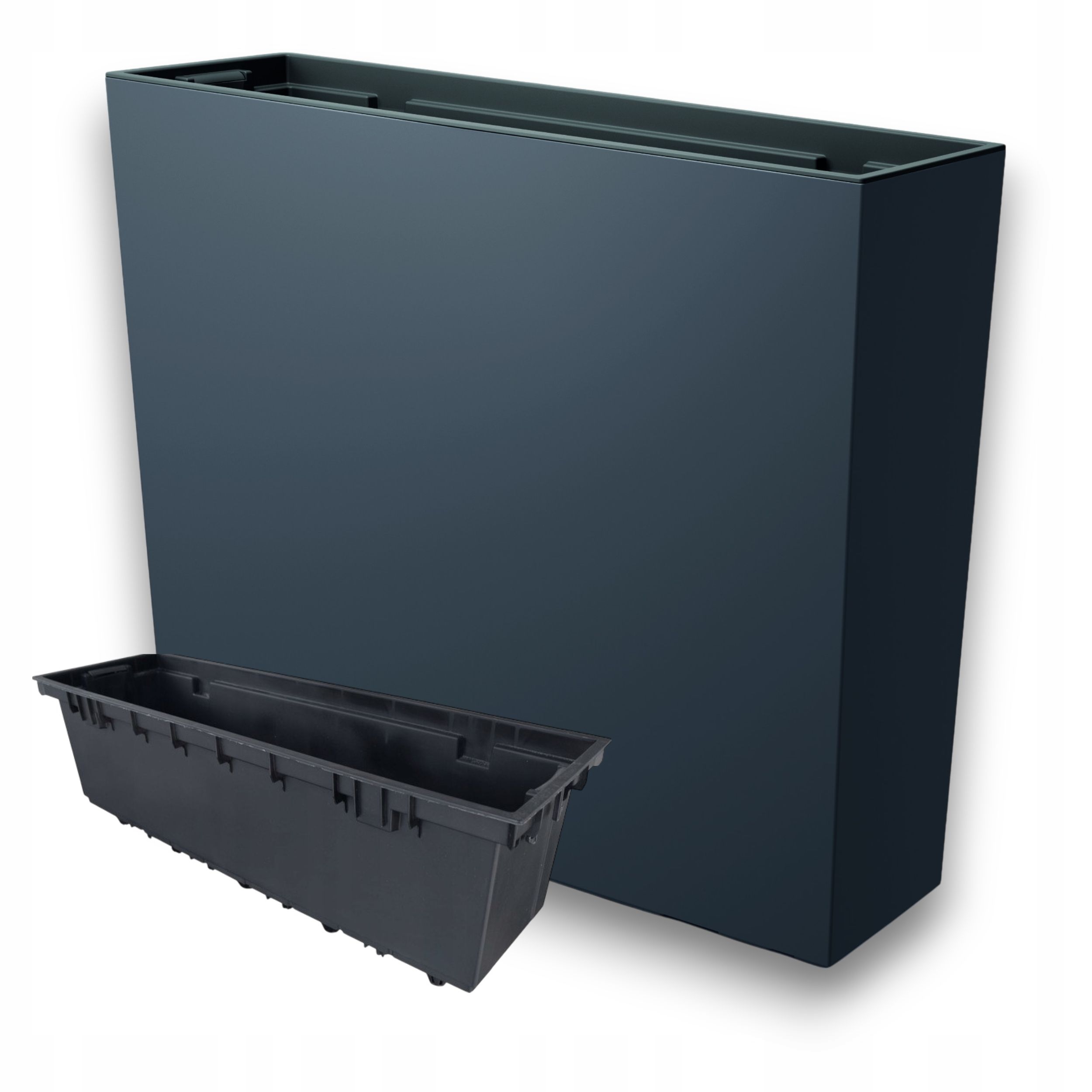 Doniczka wysoka DUC600T Skrzynka tarasowa Donica z wkładem Antracyt